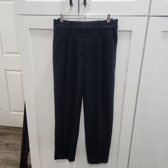 Loft Black Pull On Taper Pants Career Business size XS - Picture 2 of 11